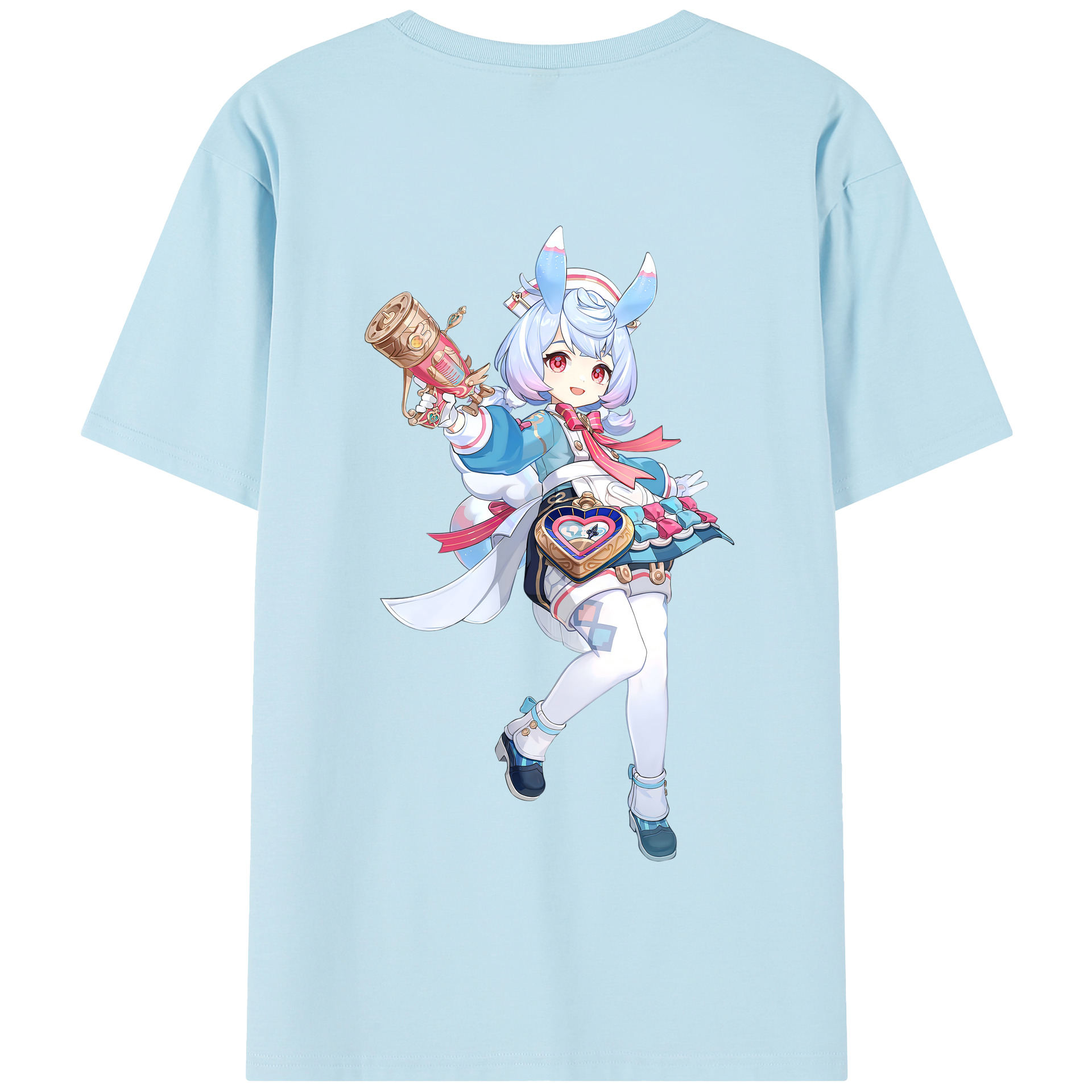 げんし神 シゲウィン genshin Shigewin 綿100％半袖Tシャツ（背面プリント）